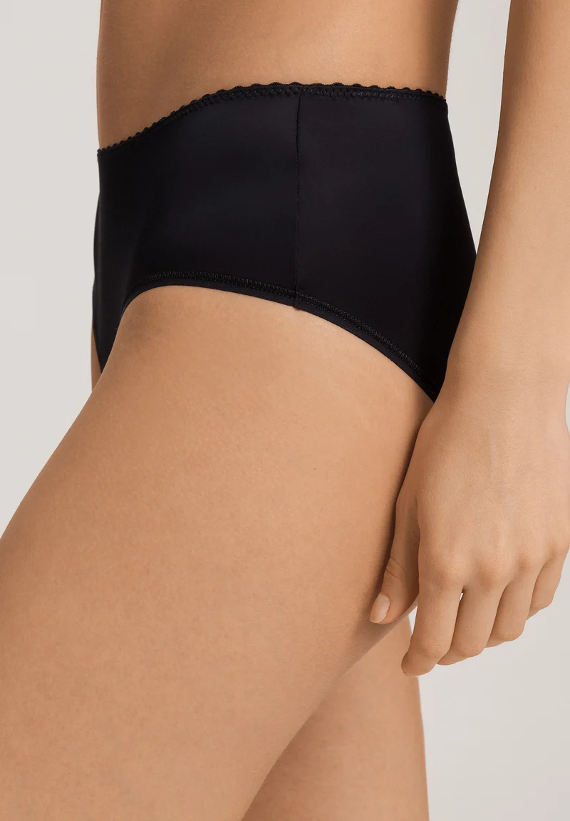 Satin Deluxe Midi Briefs | black 071126-070019