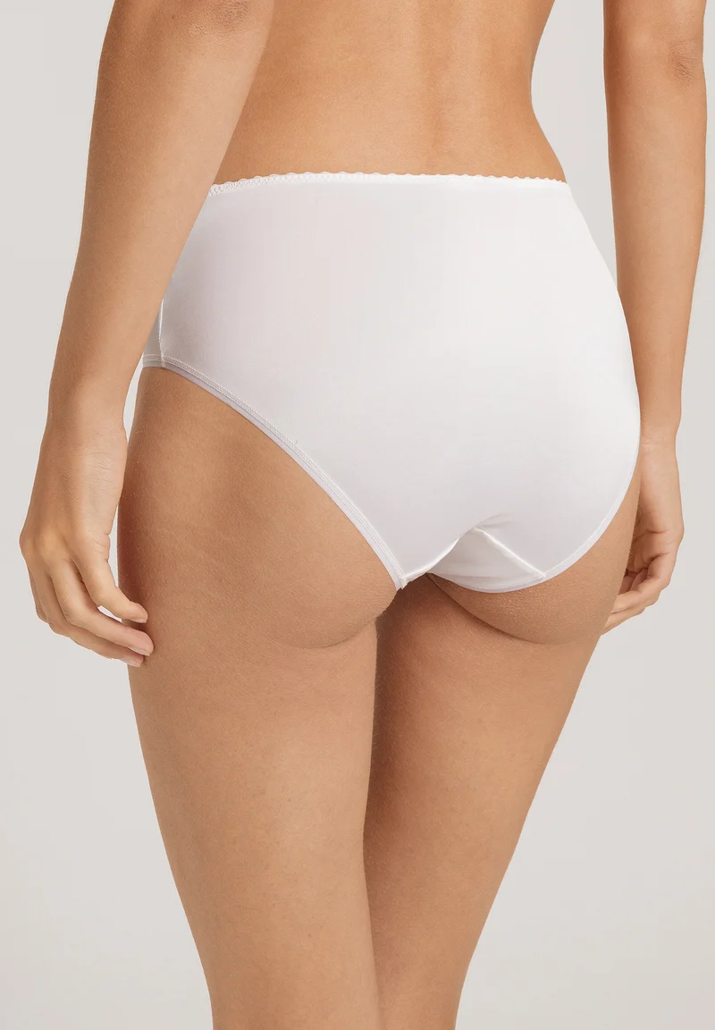 Satin Deluxe Midi Briefs | off white 071126-070102