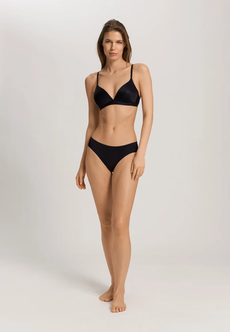 Satin Deluxe Mini Briefs | black 071125-070019