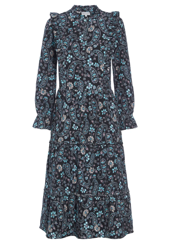 Selina Persica Ebony Midi Dress