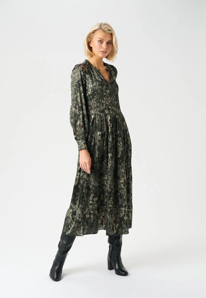 Seraphina Ozelot Beetle Midi Dress