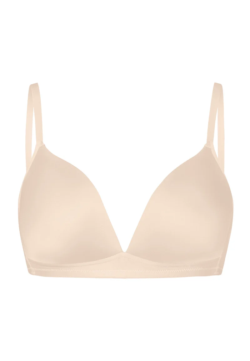 Satin Deluxe Light Padded Soft Cup Bra | natural 071071-070858