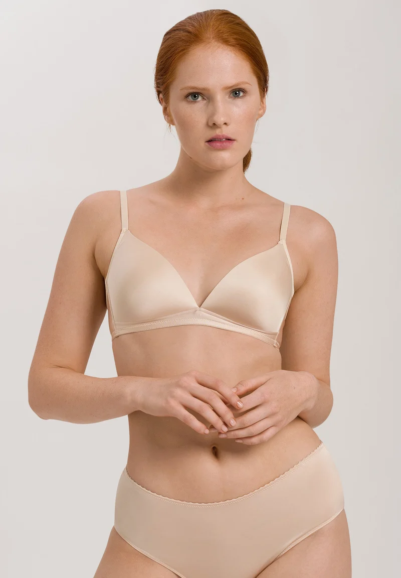 Satin Deluxe Light Padded Soft Cup Bra | natural 071071-070858