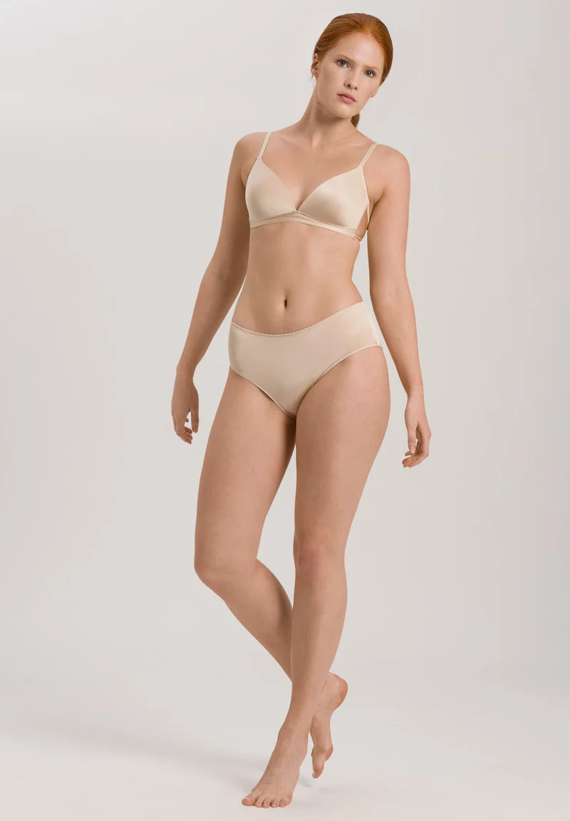 Satin Deluxe Light Padded Soft Cup Bra | natural 071071-070858