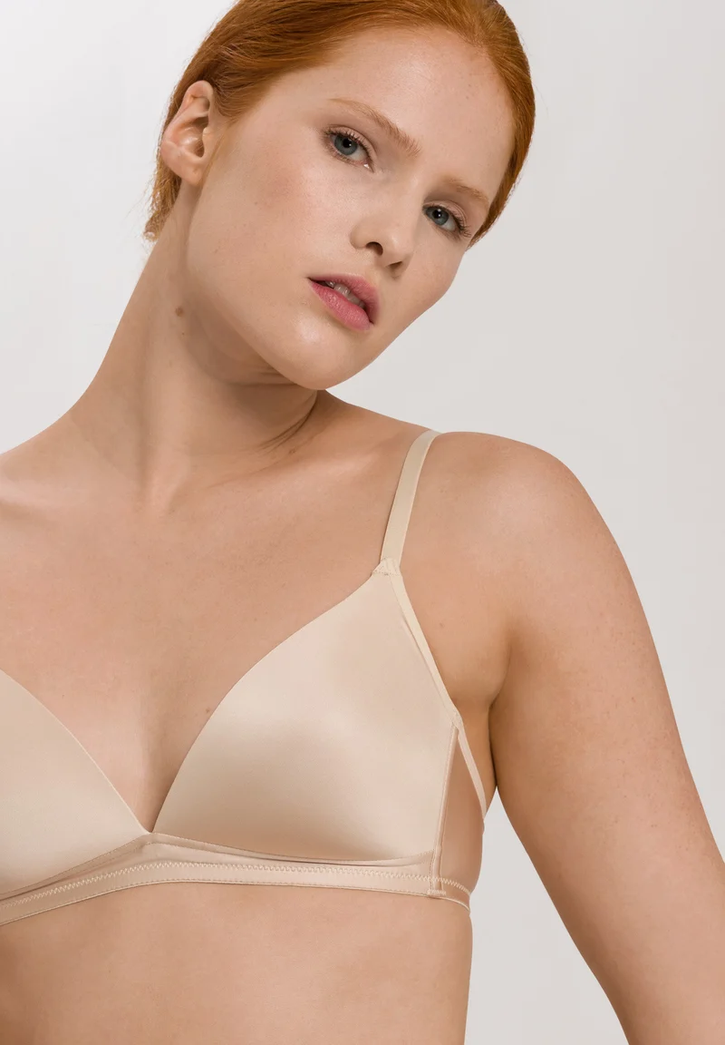 Satin Deluxe Light Padded Soft Cup Bra | natural 071071-070858