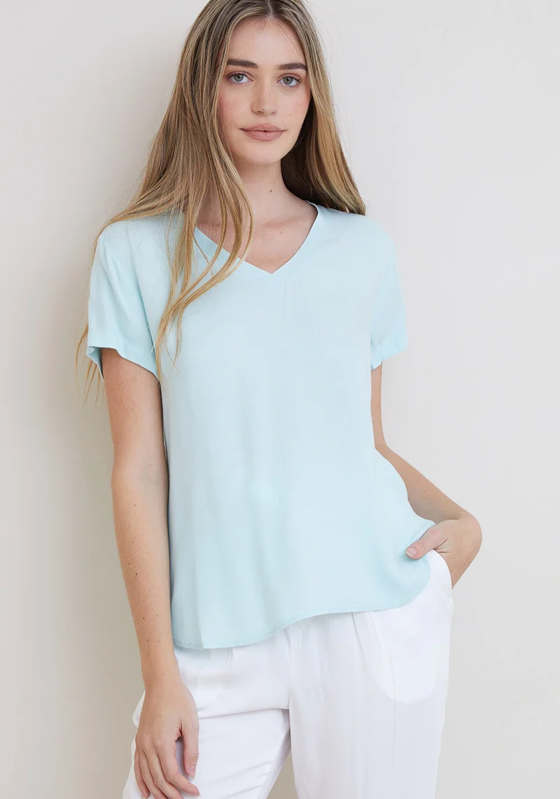 Seafoam V Neck