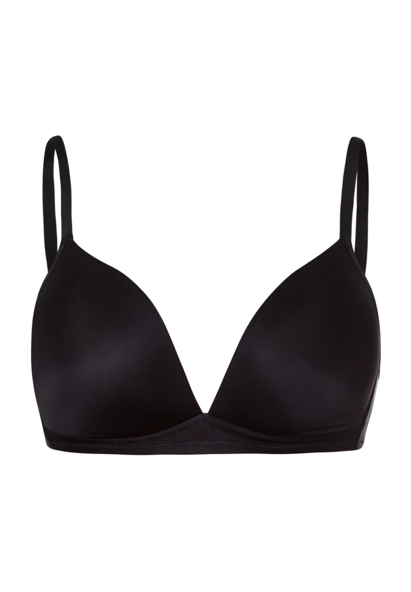 Satin Deluxe Light Padded Soft Cup Bra | black 071071-070019