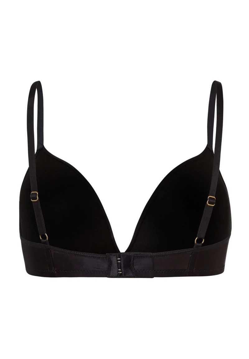 Satin Deluxe Light Padded Soft Cup Bra | black 071071-070019