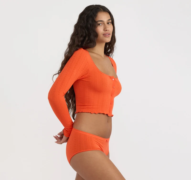 Pointelle Cardigan