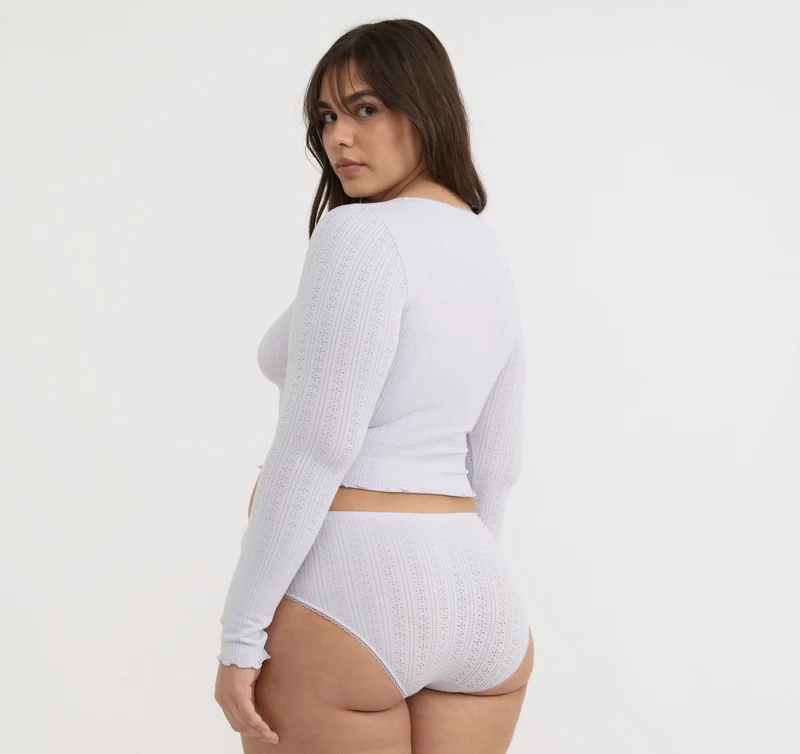 Pointelle Cardigan