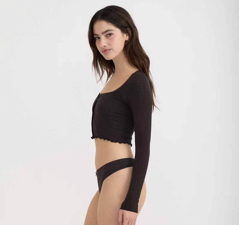 Pointelle Cardigan