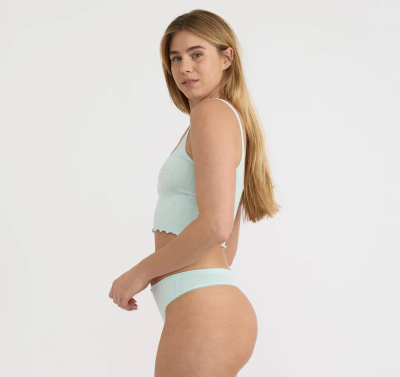 Pointelle Thong