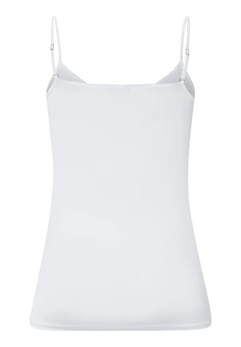 Satin Deluxe Spaghetti Top | off white 071063-070102