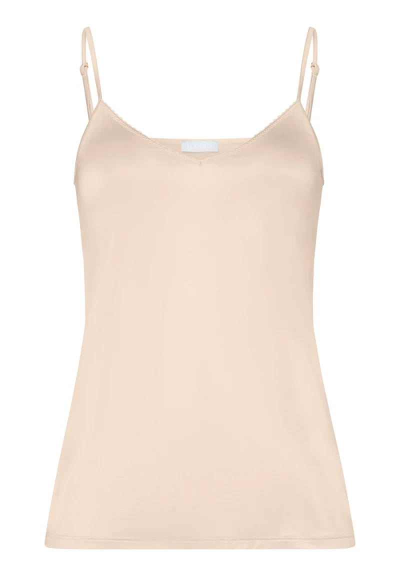 Satin Deluxe Spaghetti Top | natural 071063-070858