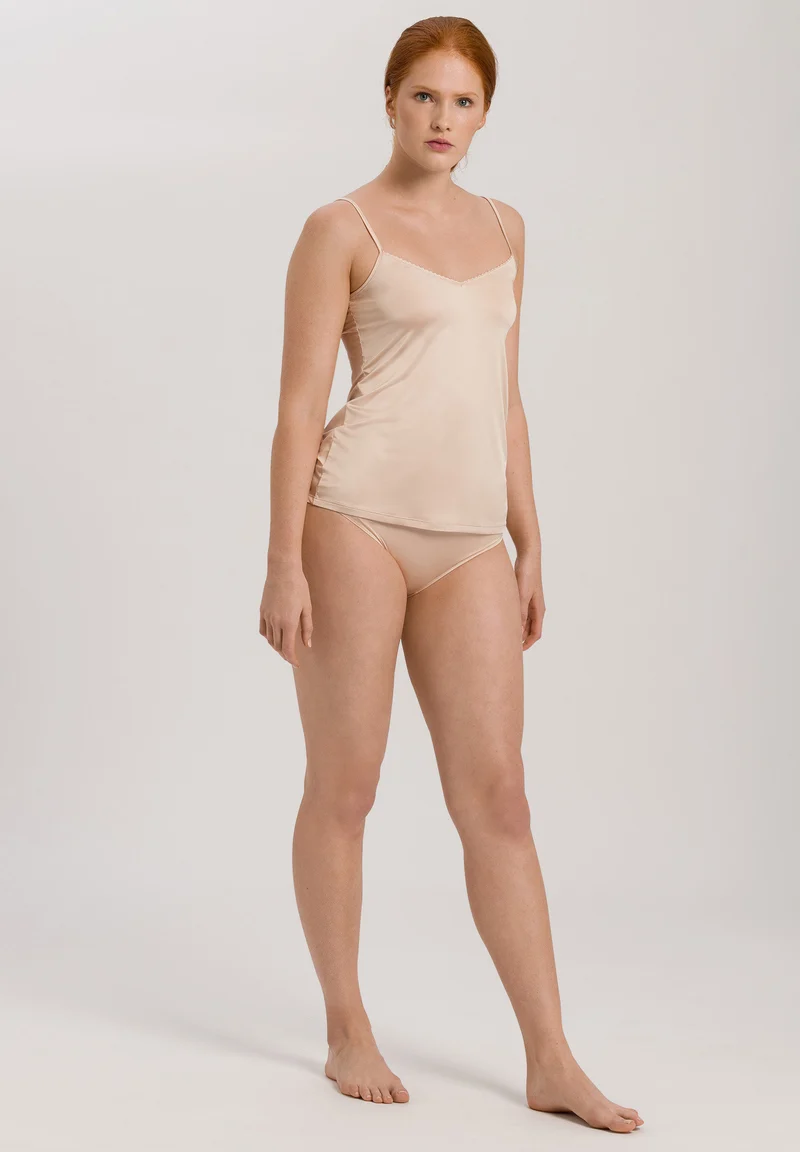 Satin Deluxe Spaghetti Top | natural 071063-070858