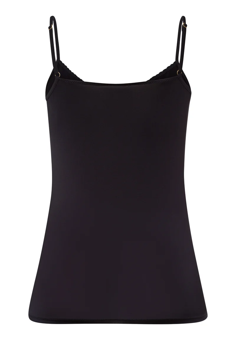 Satin Deluxe Spaghetti Top | black 071063-070019