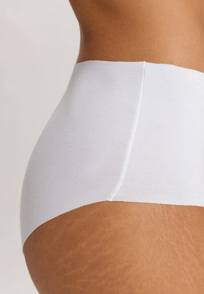 Invisible Cotton Maxi Briefs | white 071244-070101