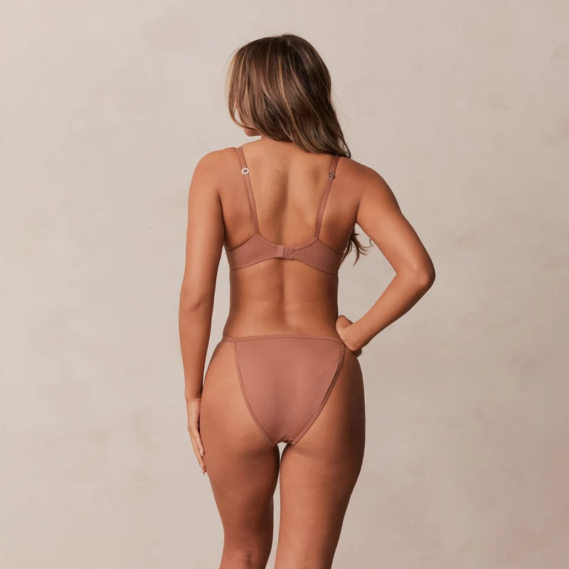 Classic Plunge T-shirt Bra - Mocha