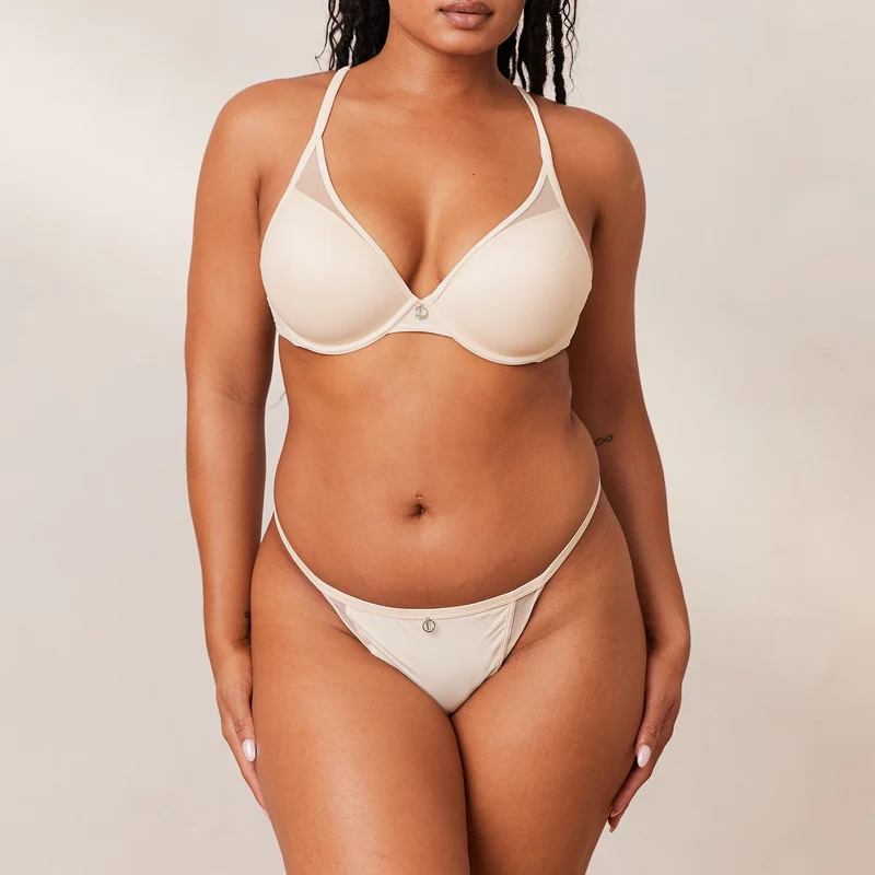 Classic Plunge T-shirt Bra - Latte
