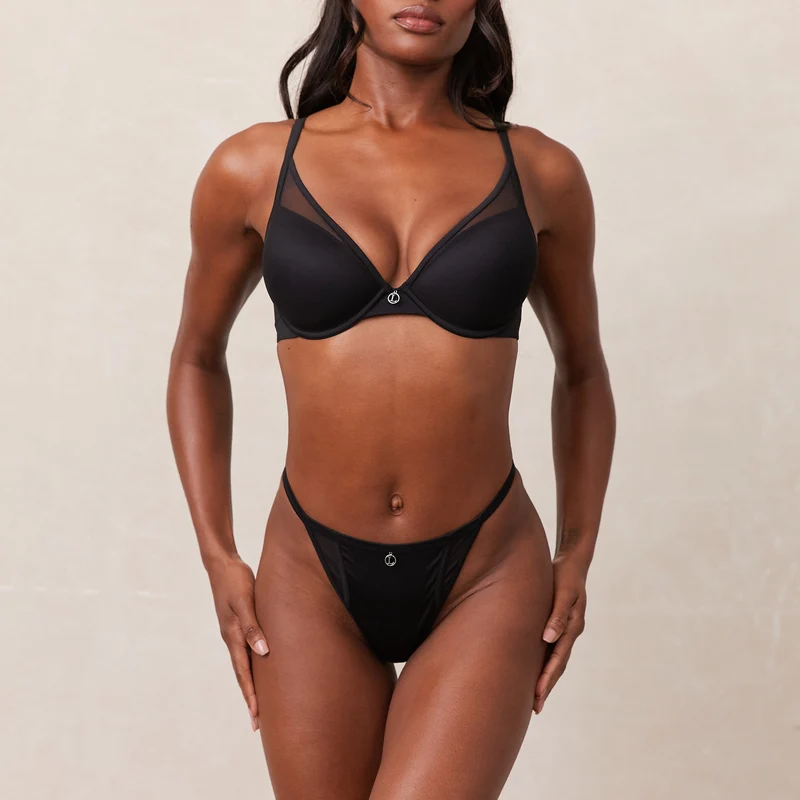Classic Plunge T-shirt Bra - Black