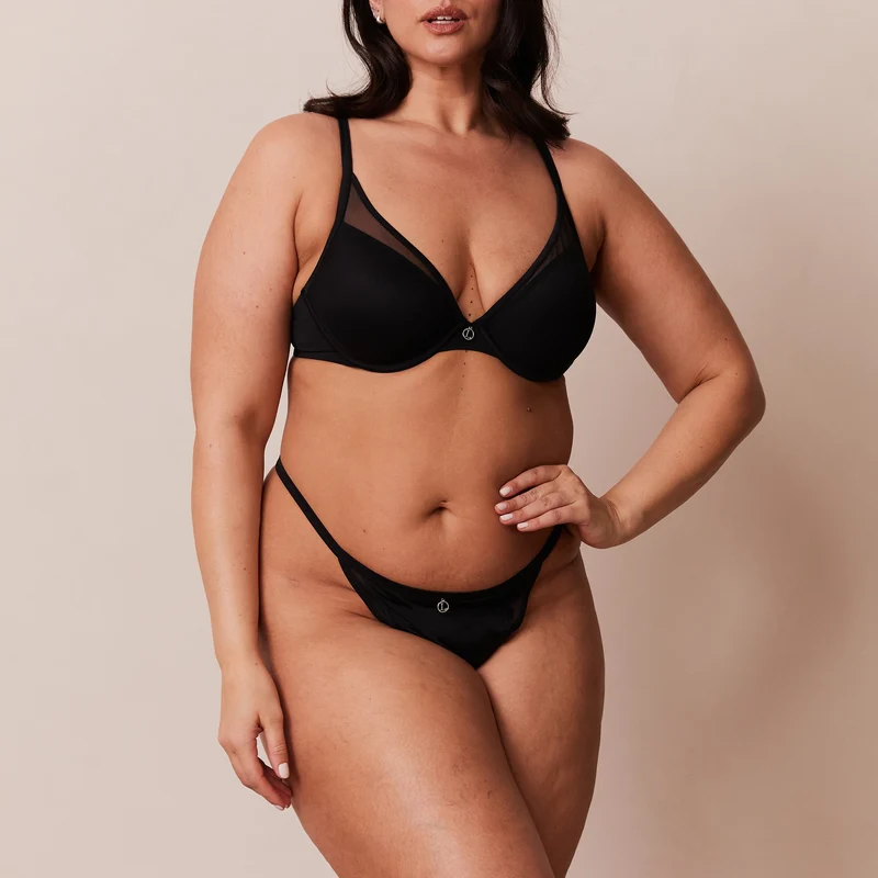 Classic Plunge T-shirt Bra - Black
