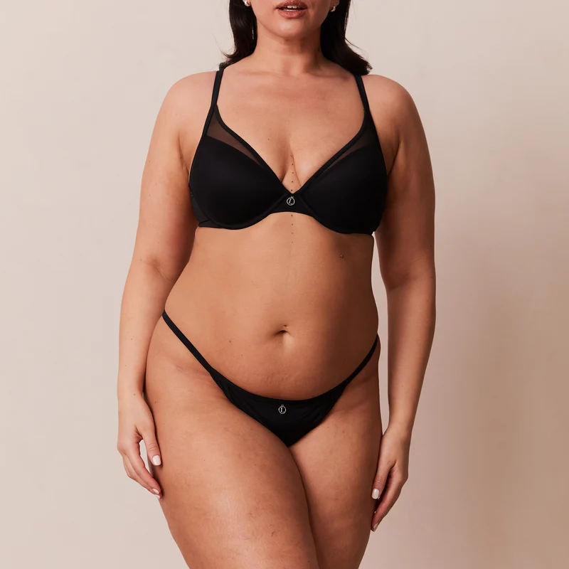 Classic Plunge T-shirt Bra - Black