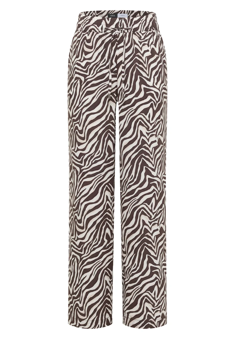 Straight Leg Hose mit Zebraprint