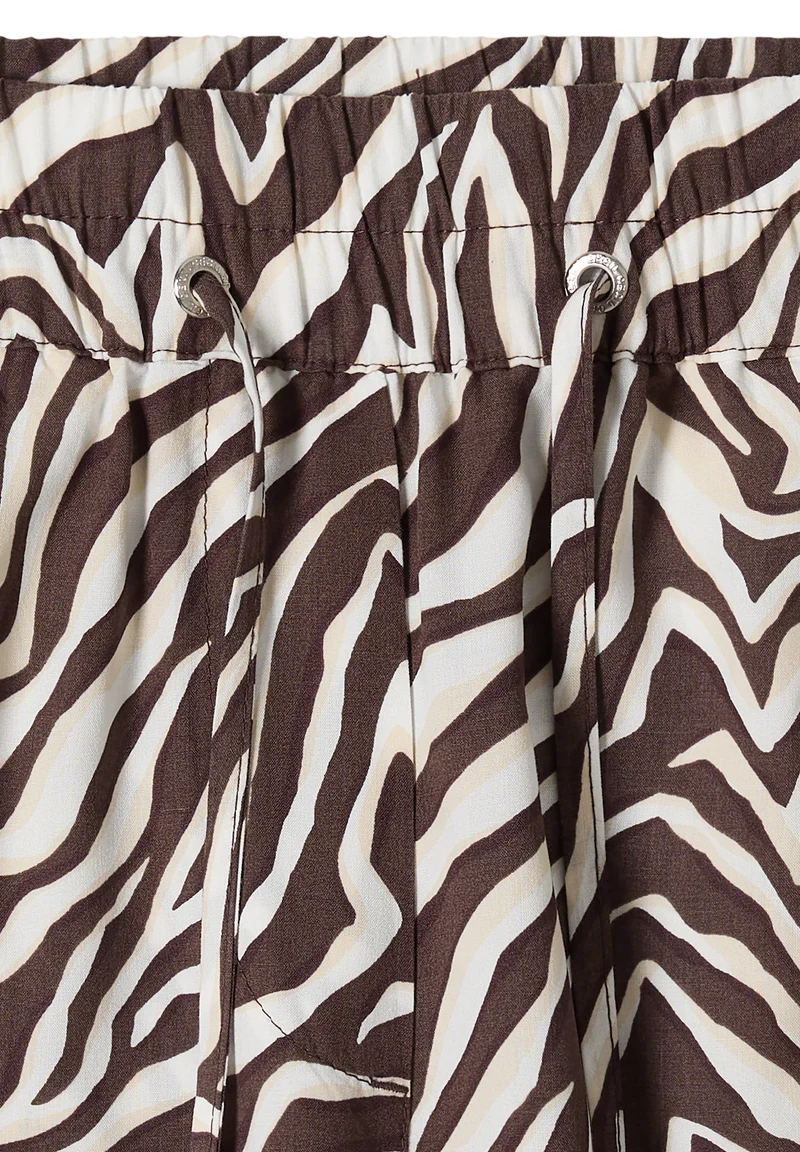Straight Leg Hose mit Zebraprint