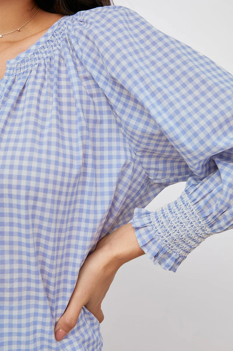Mariah Carolina Gingham Top