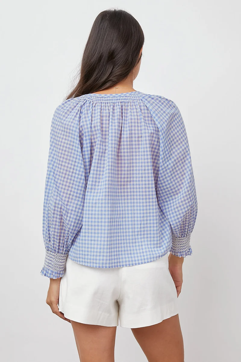 Mariah Carolina Gingham Top