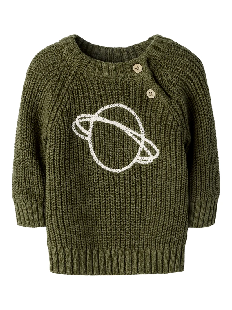 NBMEMLEN EMB LS KNIT LIL