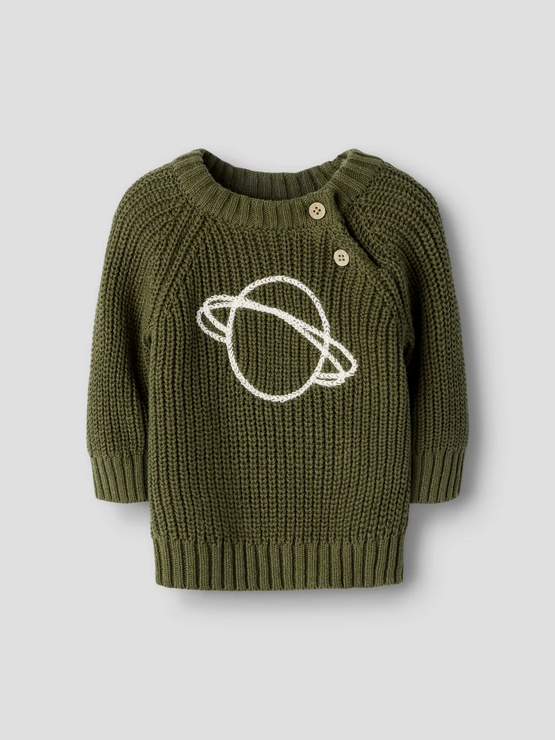 NBMEMLEN EMB LS KNIT LIL