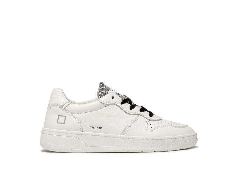 Court Pop Glitter White Trainer