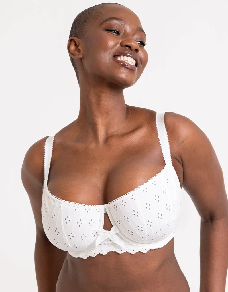 Curvy Kate Flora Balcony Bra White