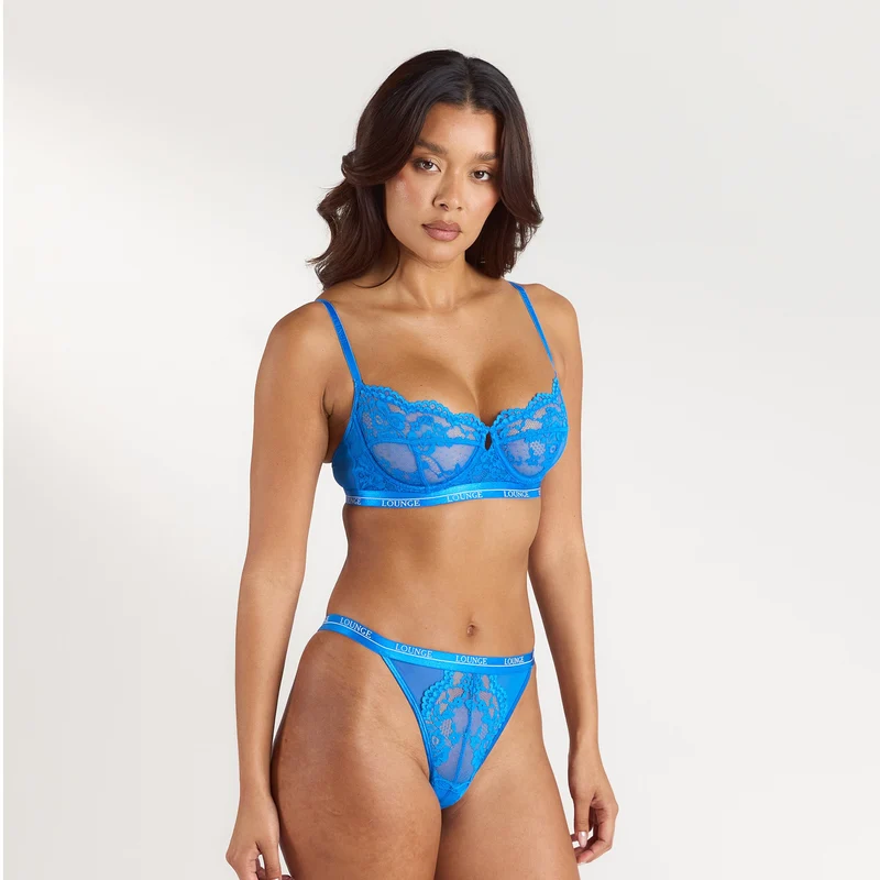 Blossom Balcony Bra - Cobalt Blue