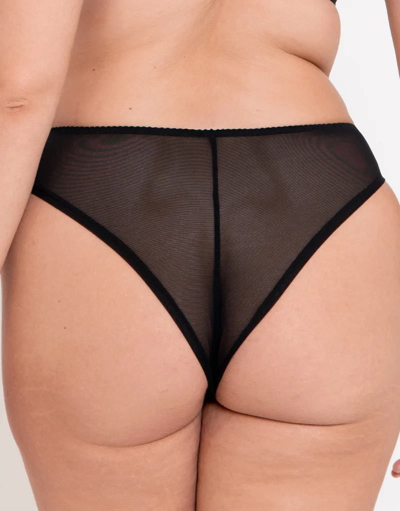 Flirtelle Rosie Brazilian Brief Black/Pink