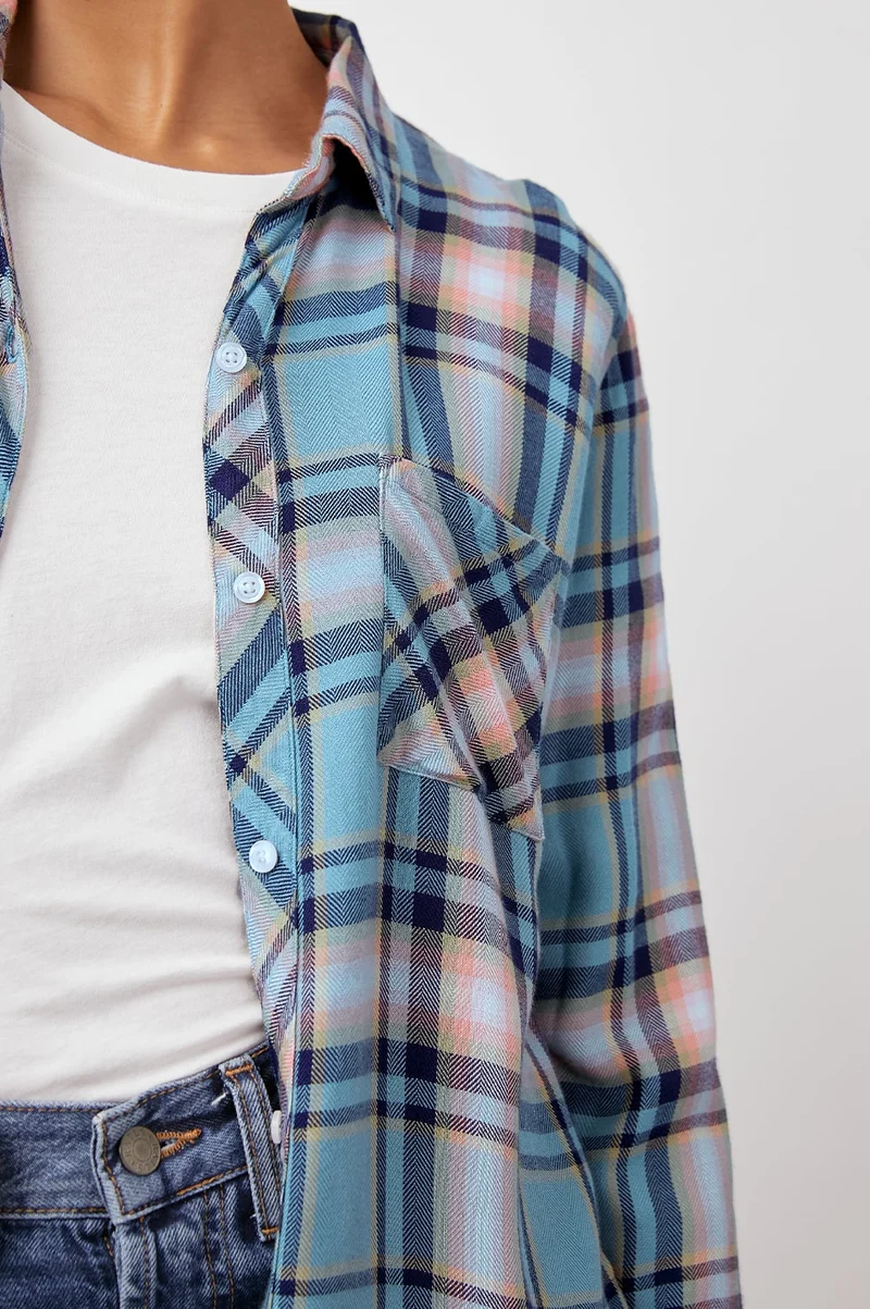 Hunter Teal Peach Navy