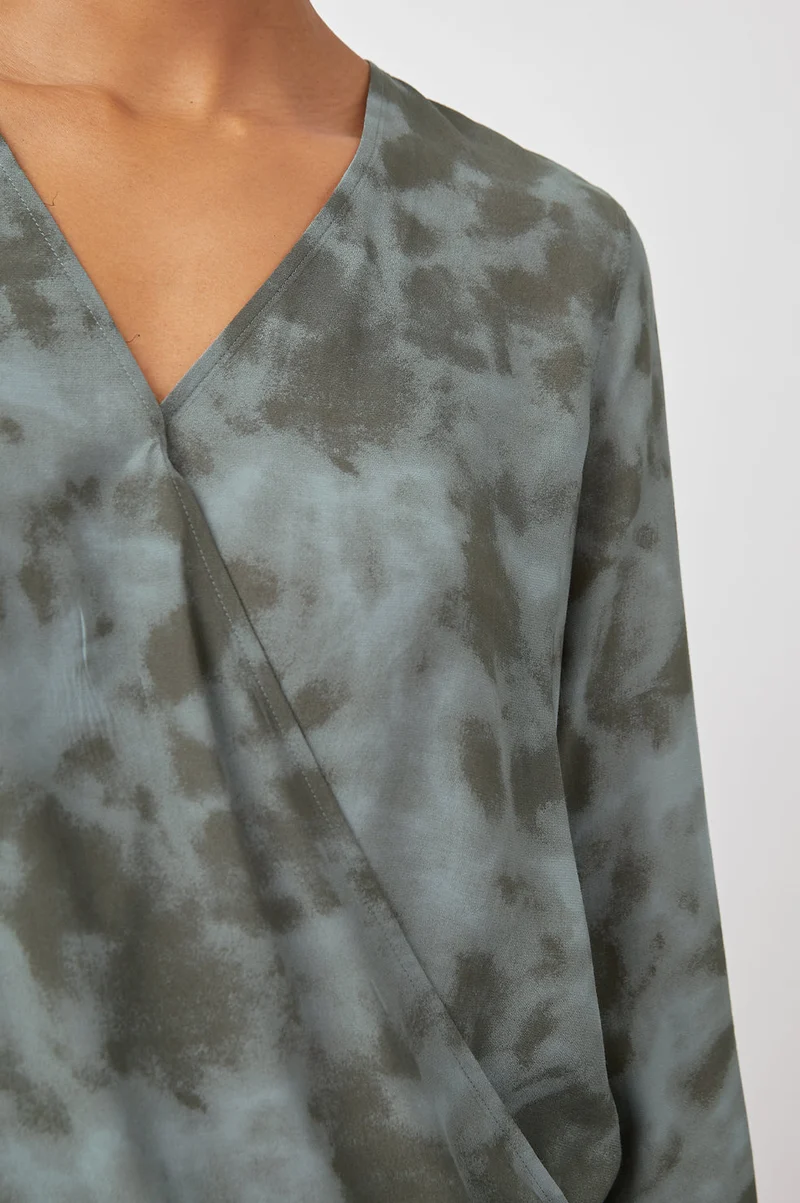 Hillary Slate Tie Dye Top