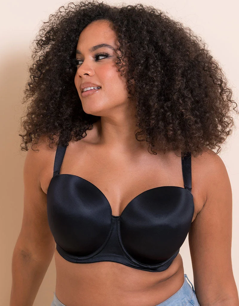 Curvy Kate Smoothie Moulded Strapless Multiway Bra Black
