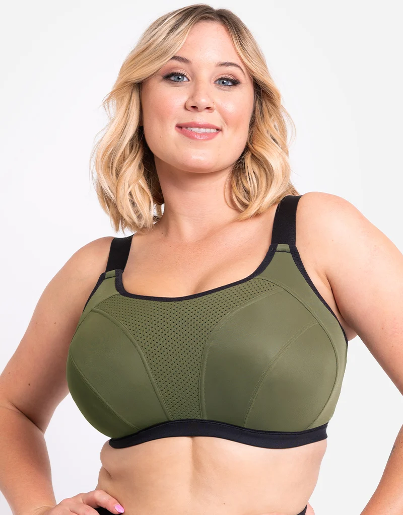 Curvy Kate Everymove Wired Multiway Sports Bra Jungle Green/Black