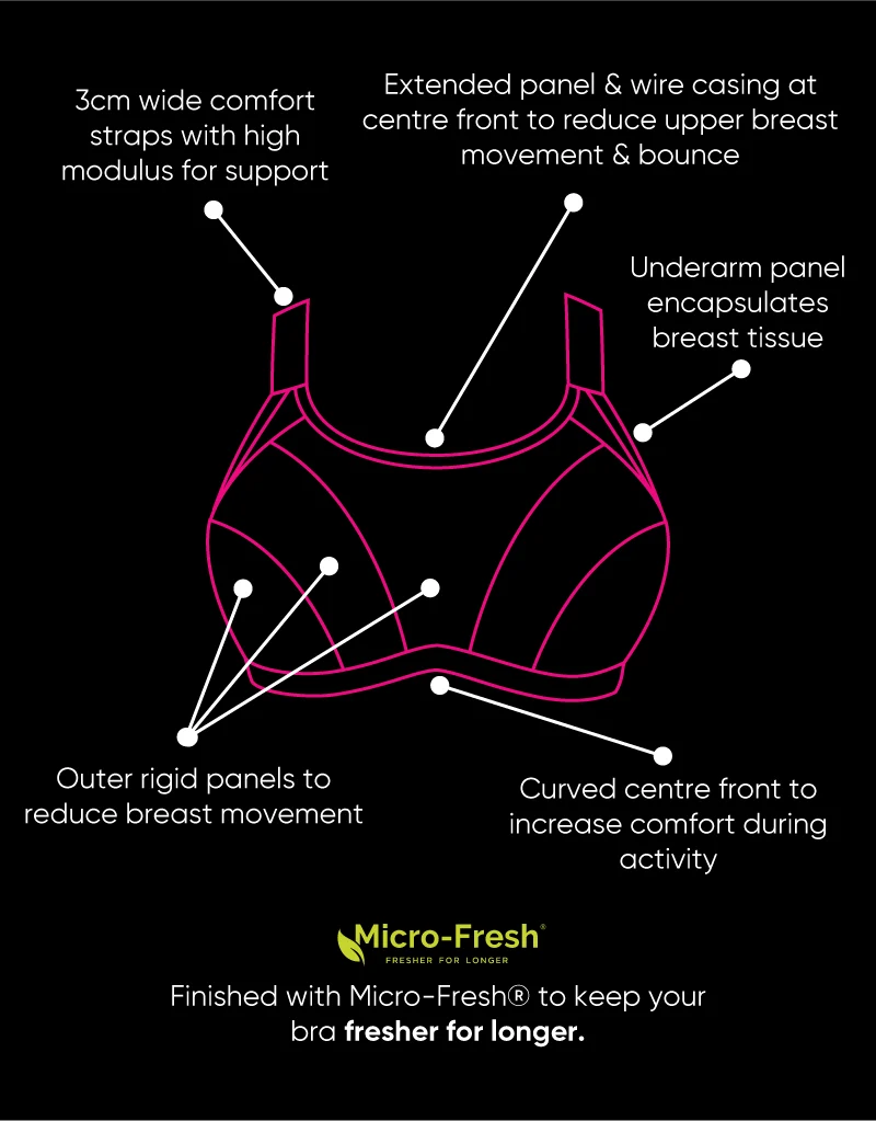 Curvy Kate Everymove Wired Multiway Sports Bra Beet Red/ Coral
