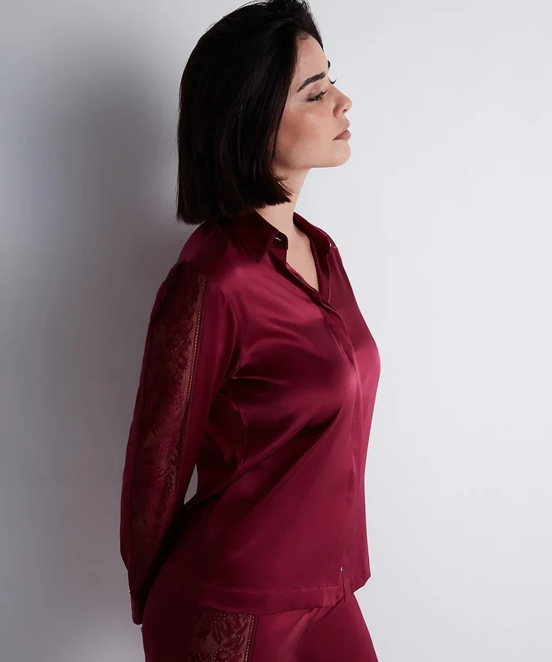 Aubade - Midnight Whisper Bluse Purpurrot