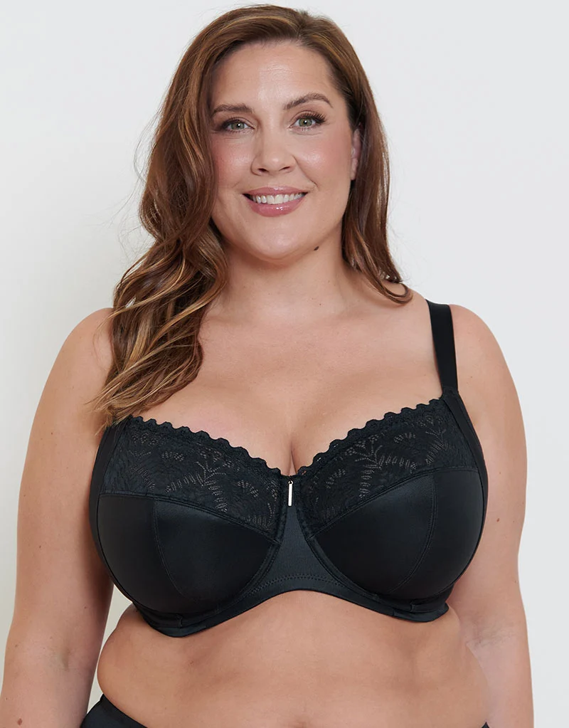 Adella Athena Full Cup Side Support Bra Black