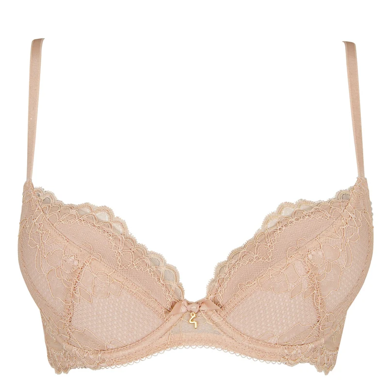 Gossard - Superboost Lace gepolsterter Plunge-BH Beige