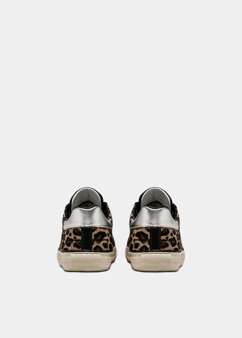 Linea Pony Leopard Black Trainers