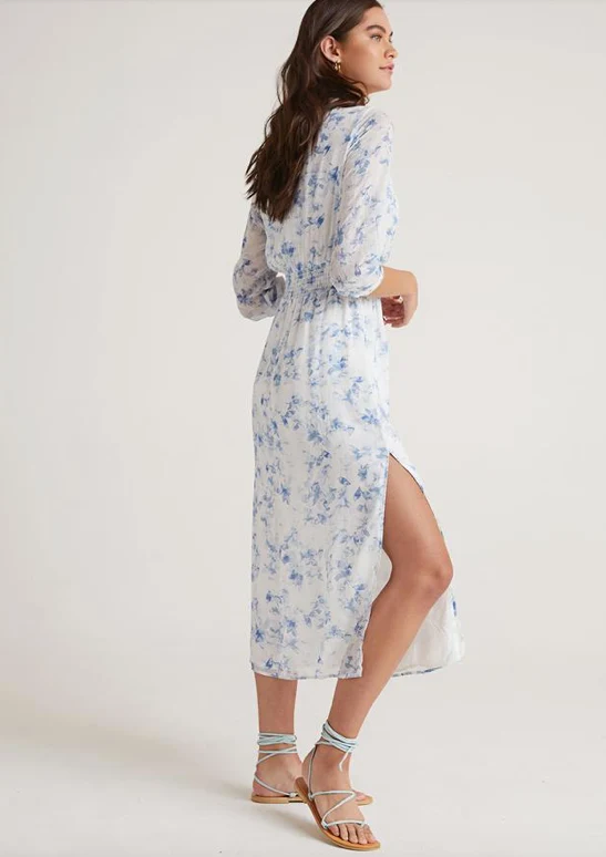 Cross Front Belted Maxi Dress