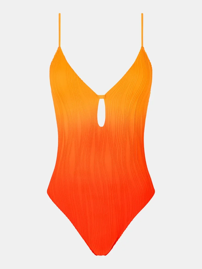 Chantelle Swimwear – Bügelloser T-Shirt-Badeanzug in Einheitsgröße, Sunrise Tie & Dye