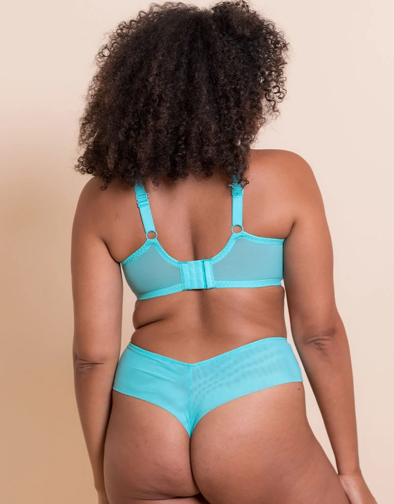 Curvy Kate Centre Stage Full Plunge Side Support Bra Turquoise