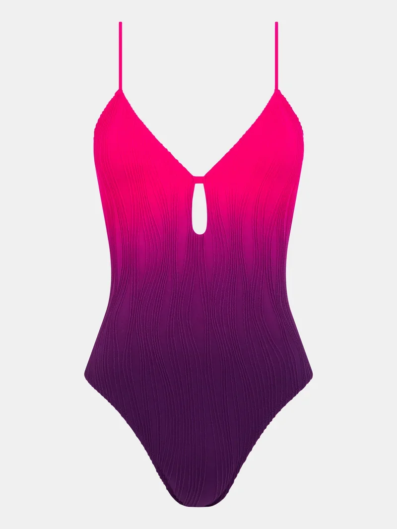 Chantelle Swimwear – Bügelloser T-Shirt-Badeanzug in Einheitsgröße, Sunset Tie & Dye
