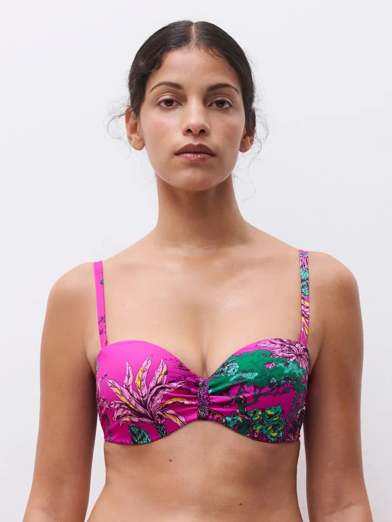 Chantelle Bademode - Sauvage Bandeau-T-Shirt-BH Pink Jungle